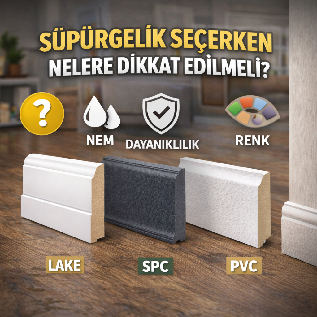 Süpürgelik Seçerken Nelere Dikkat Edilmeli?